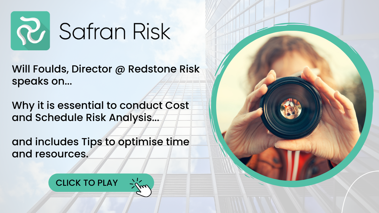 RedStone Risk Will Foulds why conduct cost and schedule analysis