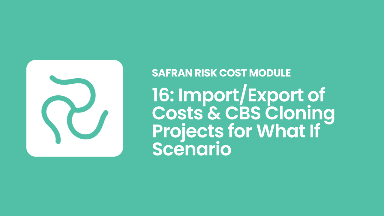 Safran Cost Module Playlist 16