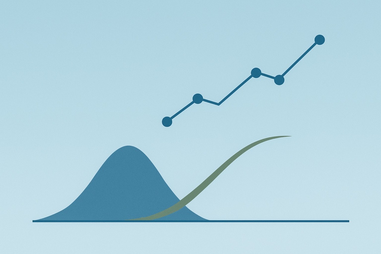 simple graph blue graphic Large simple graph blue graphic Large